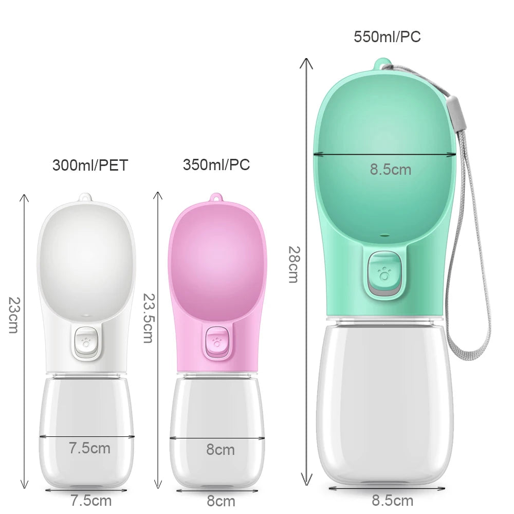 Botella Portátil para Agua de Mascotas – Antiderrames y Perfecta para Viajes