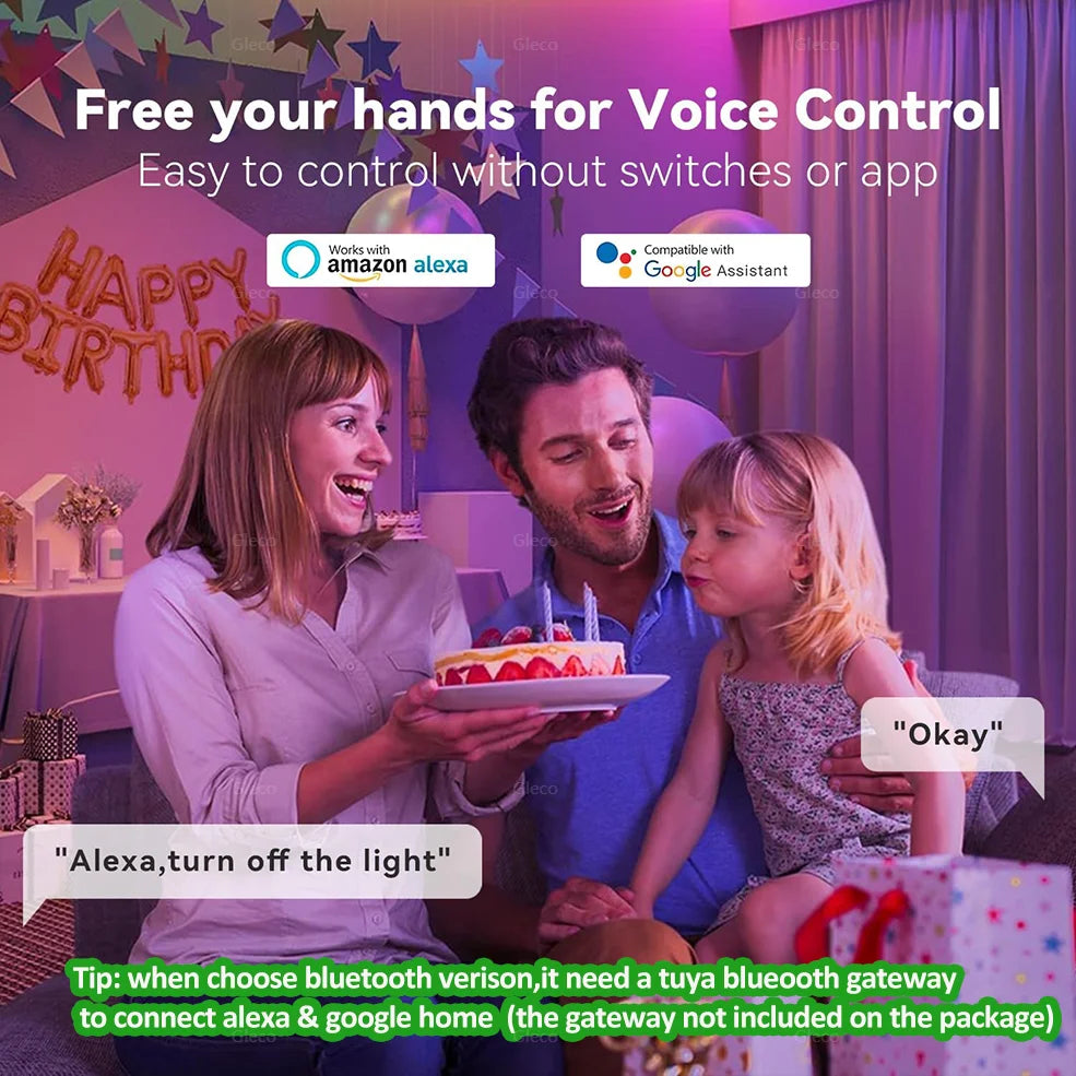 Foco Inteligente LED RGB WiFi + Bluetooth | Control por Voz con Alexa y Google Home