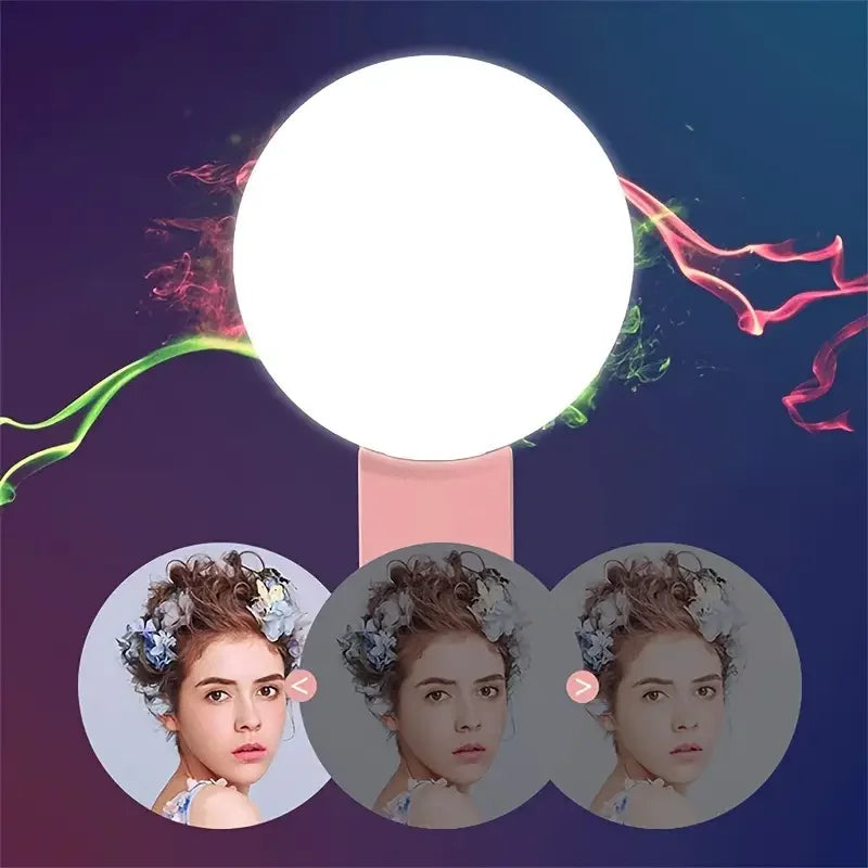 Mini Aro de Luz LED con Clip para Celular