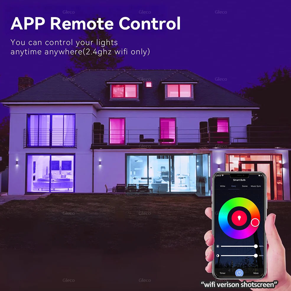 Foco Inteligente LED RGB WiFi + Bluetooth | Control por Voz con Alexa y Google Home