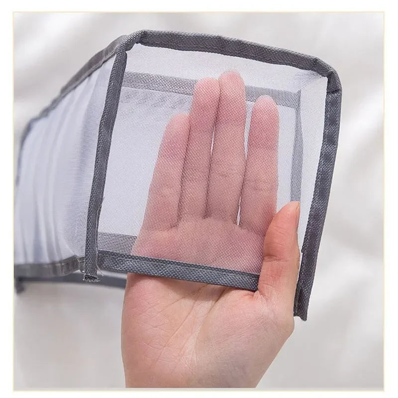 Caja Organizadora de Ropa Interior Plegable de Malla Transpirable
