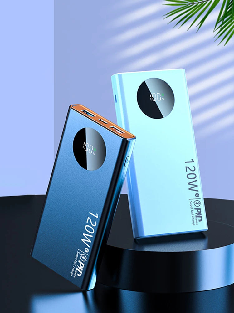 Power Bank 500,000mAh 120W – Carga Rápida para Todo Tipo de Dispositivos